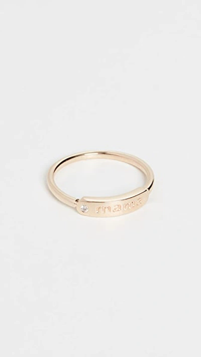 My Story 14k The Twiggy - Mama In Yellow Gold