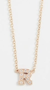 Zoë Chicco Pave Letter Pendant In R