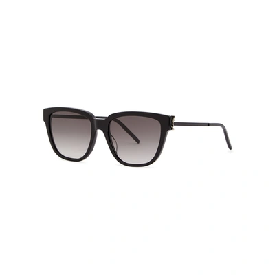 Saint Laurent Slm48s Wayfarer-style Sunglasses In Black