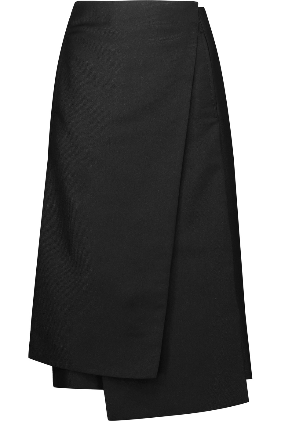 Jil Sander Pleated Twill Skirt | ModeSens