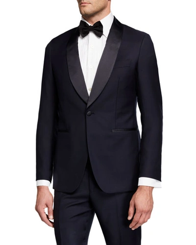 Atelier Munro Men's Shawl-lapel Two-piece Tuxedo In Blue