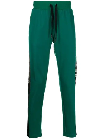 Dolce & Gabbana Men's Logo Mania Track Trousers In Green