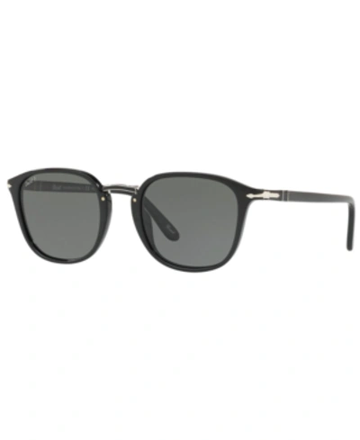 Persol Polarized Sunglasses, Po3186s 51 In Green Polarized