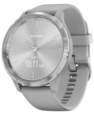 Garmin Unisex Vivomove 3 Style Gray Silicone Strap Hybrid Touchscreen Smart Watch 44mm In Powder Gray