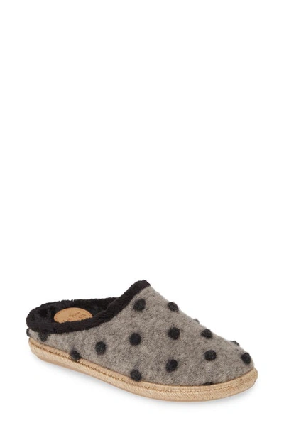 Toni Pons Miri Faux Fur Lined Scuff Slipper In Grey Wool