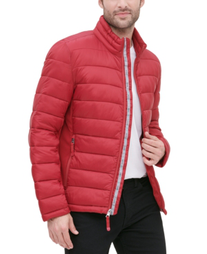 guess red jacket mens