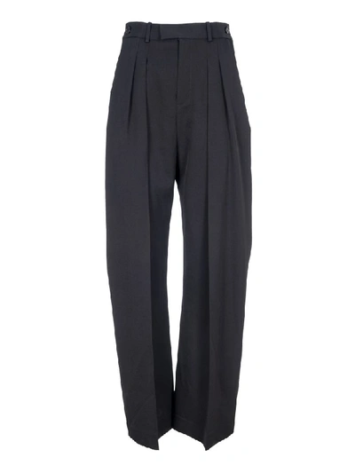 Jw Anderson High Waisted Wide Leg Trousers In Black