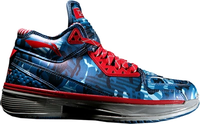Pre-owned Li-ning  Way Of Wade 2 Blue Camo In Blue/red-cold Grey