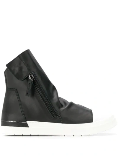 Cinzia Araia High-top Sneaker In Black Leather