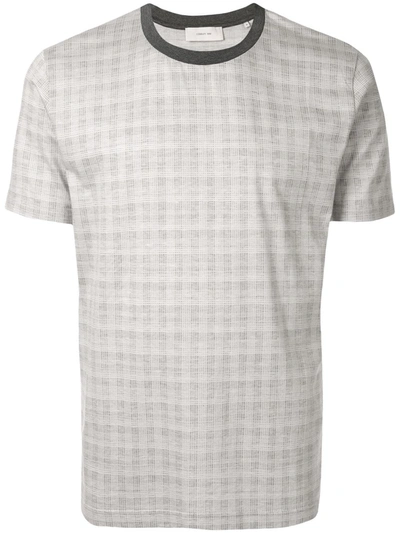 Cerruti 1881 Checked T-shirt In Grey