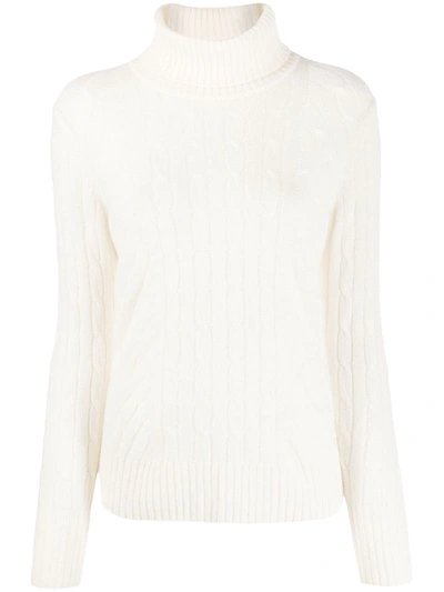 N.peal Ribbed-knit Organic-cashmere Jumper In White