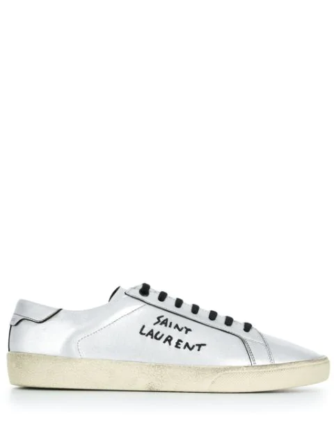 saint laurent silver sneaker
