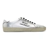 Saint Laurent Silver Used-look Court Classic Sl/06 Sneakers