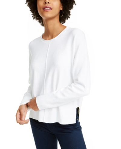 French Connection Crewneck Sweater In Winter White