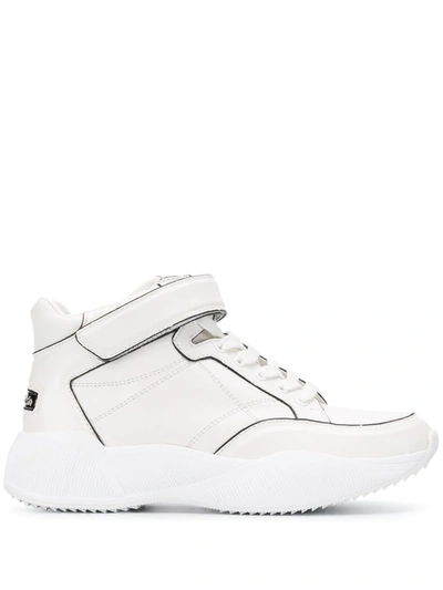 Calvin Klein Jeans Est.1978 Touch-strap Detail Sneakers In White