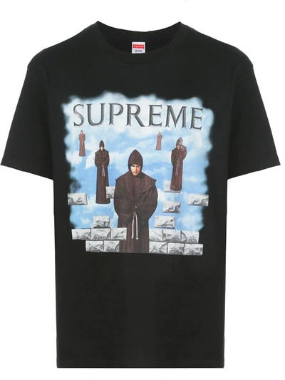 Supreme Levitation Print T-shirt In Black