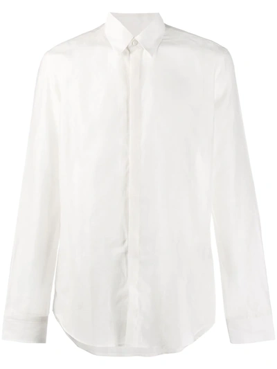 Fendi Semi-sheer Shirt In White
