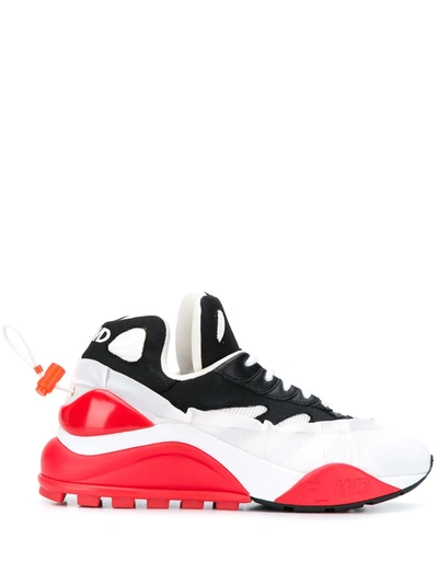 F_wd Low-top Colour Block Trainers In White/black