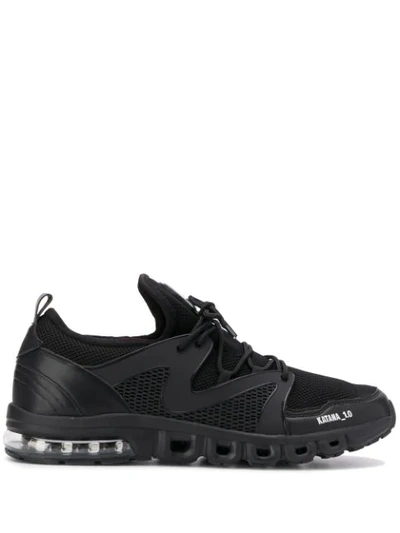 Plein Sport Tonal Low Top Lace-up Sneakers In 02 Black