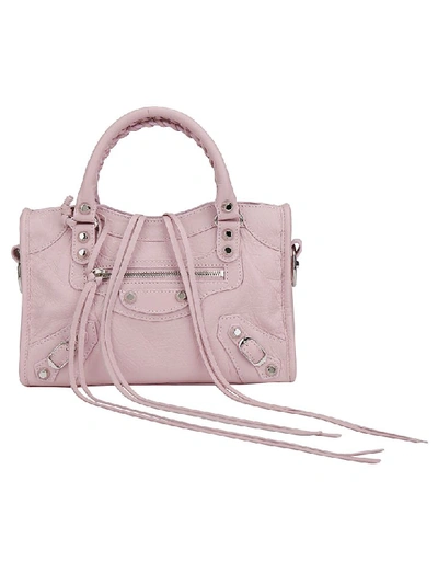 Balenciaga Classic City Mini Shoulder Bag In Old Rose/l Black | ModeSens