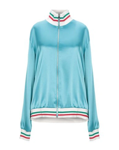 Dolce & Gabbana Sweatshirts In Turquoise