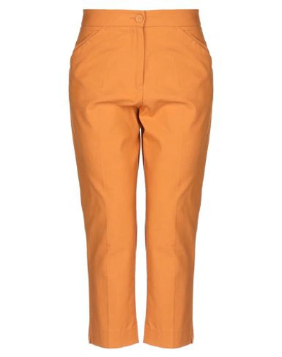 True Royal Casual Pants In Orange