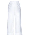 Kiltie Casual Pants In White