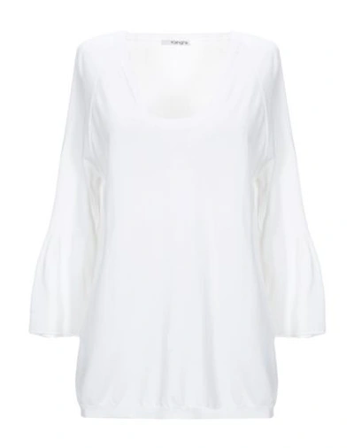 Kangra Cashmere Sweaters In White