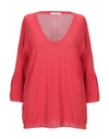 Kangra Cashmere Sweaters In Red