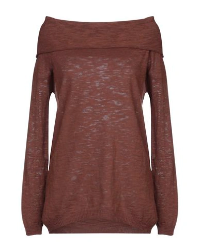 Les Copains Turtlenecks In Brown