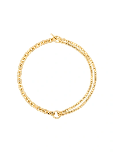 All Blues 18kt Gold Double Mix Chain Necklace