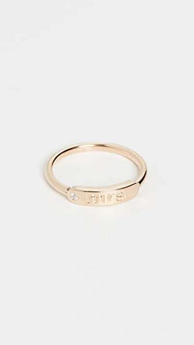My Story 14k The Twiggy Ring - Mrs In Yellow Gold