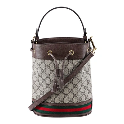 Gucci Ophidia Gg Bucket Bag Small In Beige
