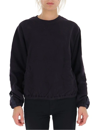 Helmut Lang Merino Wool Crewneck Sweater In Purple