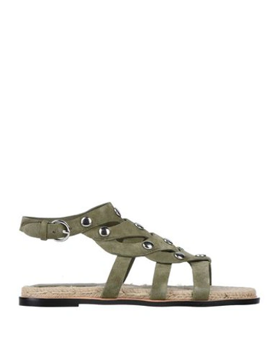 Sigerson Morrison Sandals In Military Green
