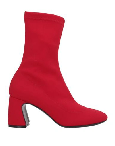 Aldo Castagna Ankle Boots In Red