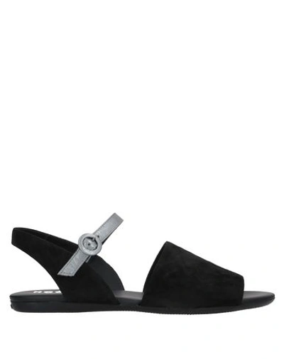 Hogan Sandals In Black