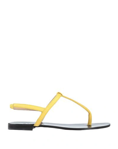 A.testoni Flip Flops In Yellow