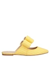 Polly Plume Mules & Clogs In Yellow