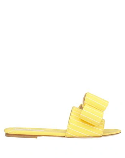 Polly Plume Sandals In Yellow