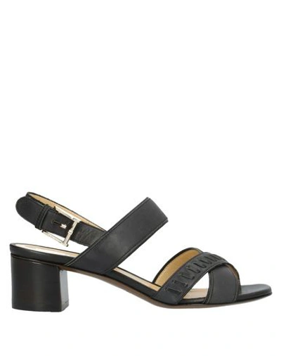 A.testoni Sandals In Black