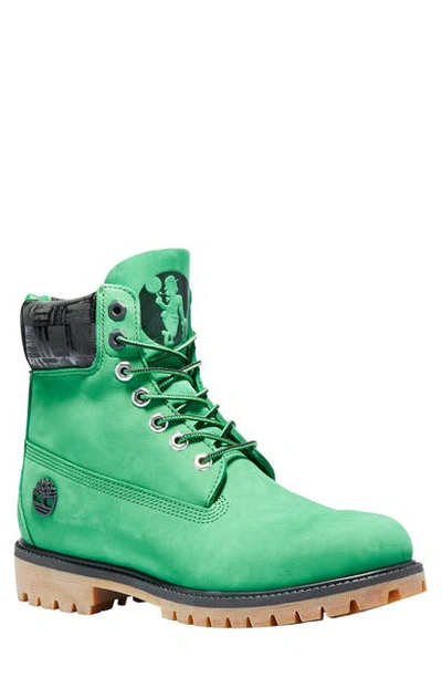 Timberland Men's Nba 6" Premium Boots Men's Shoes In Medium Green Nubuck