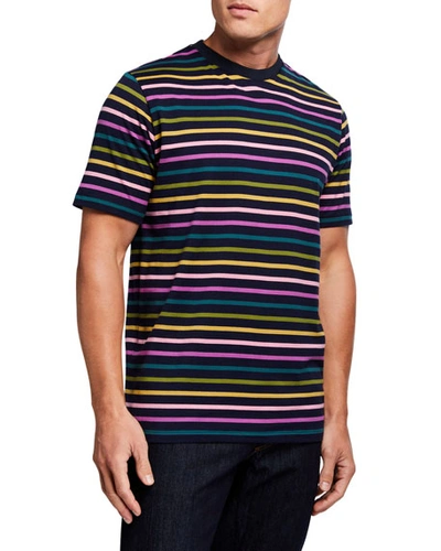 Scotch & Soda Men's Multicolor-stripe Jersey Crewneck T-shirt In Combo A