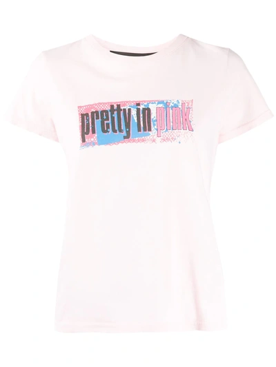 Marc Jacobs Pretty In Pink Printed Cotton-jersey T-shirt In Light Pink