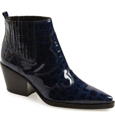 Sam Edelman Women's Winona Booties In Baltic Navy Leather