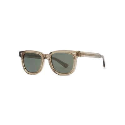 Ahlem Square De Temple Wayfarer-style Sunglasses In Green And Other