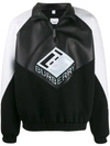 Burberry Embroidered Motif Sweatshirt In Black