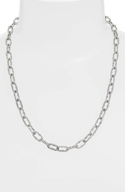 Konstantino Kleos Chain Link Necklace In Silver