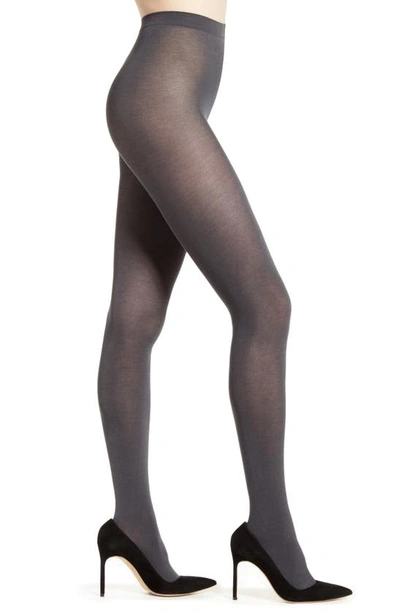 Falke Cotton Touch 65 Opaque Tights In Anthramix