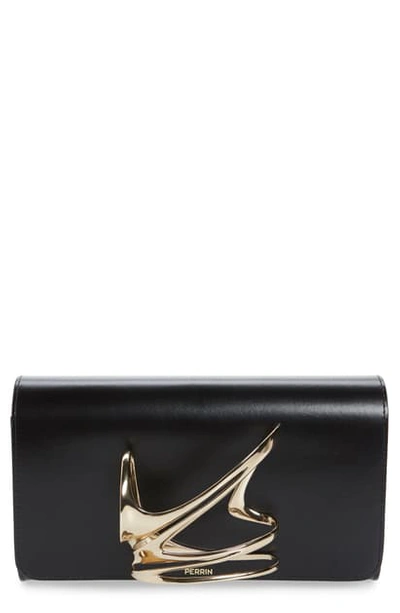 Perrin X Zaha Hadid Glove Clutch Bag In Black